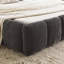 Grand cadre de lit tapissier grand avec tissu épais, lit plateforme grand format en chenille avec tête de lit et structure solide. Aucun sommier tapissier requis-363280412-363280403