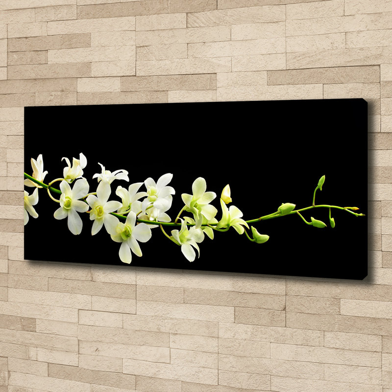 Orchid 1 Piece Wrapped Canvas Wall Art