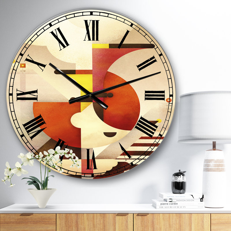 All That Jazz - Grande horloge murale Mid-Century, Surdimensionné