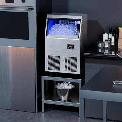 Commercial Ice Maker Machine 200LBS/24H , 45 Ice Cubes in 12-15 Minutes