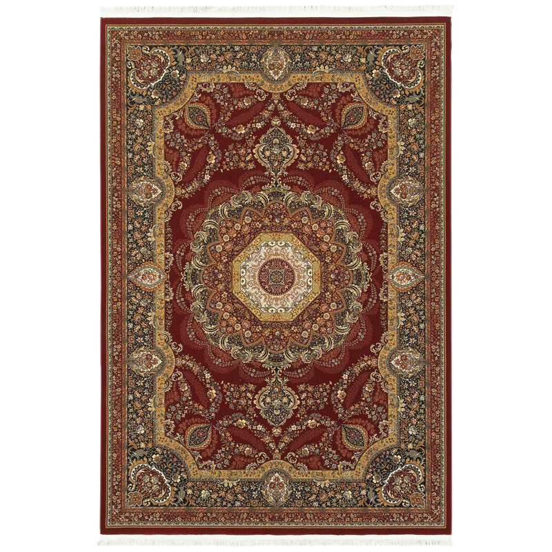 Knepp Oriental Indoor Rug, Rectangle 6'7" x 9'6"