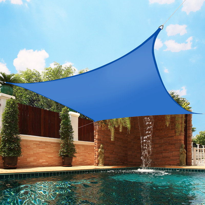 Duey 3m x 3m Square Shade Sail, Blue
