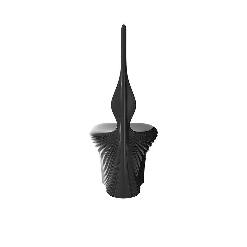Biophilia Patio Dining Side Chair, Black