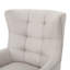 Fauteuil à oreilles en polyester capitonné Buchholz-626036762