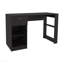 Console 47 po, 1 tiroir, 4 tablettes pour bureau personnel - noir