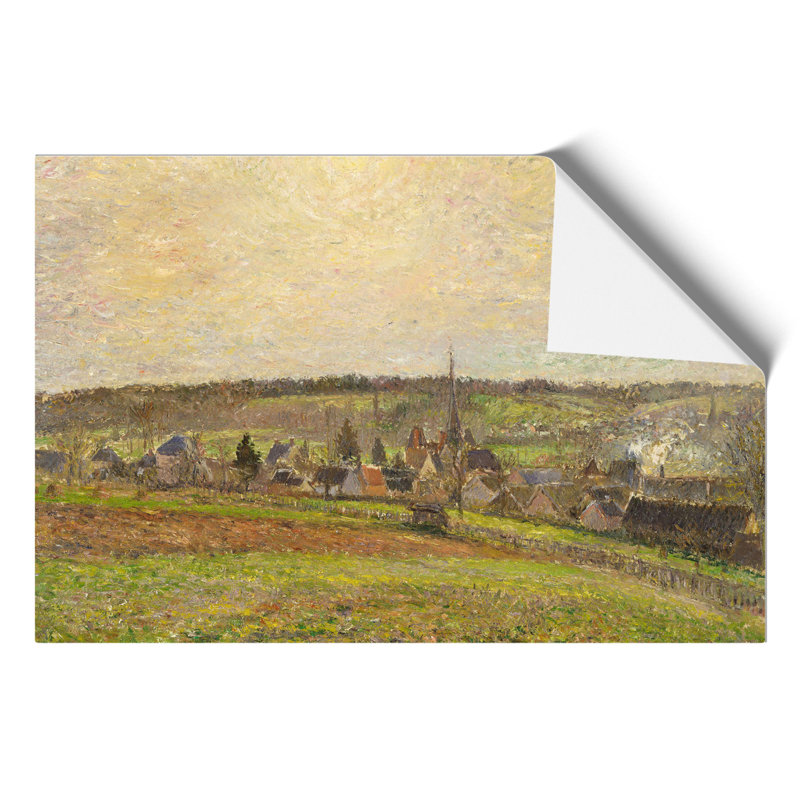 French Countryside by Camille Pissarro - No Frame Painting, 30cm H x 42cm W x 0.1cm D