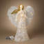 Figurine électrique 48 po avec ange blanc scintillant et 70 lumières