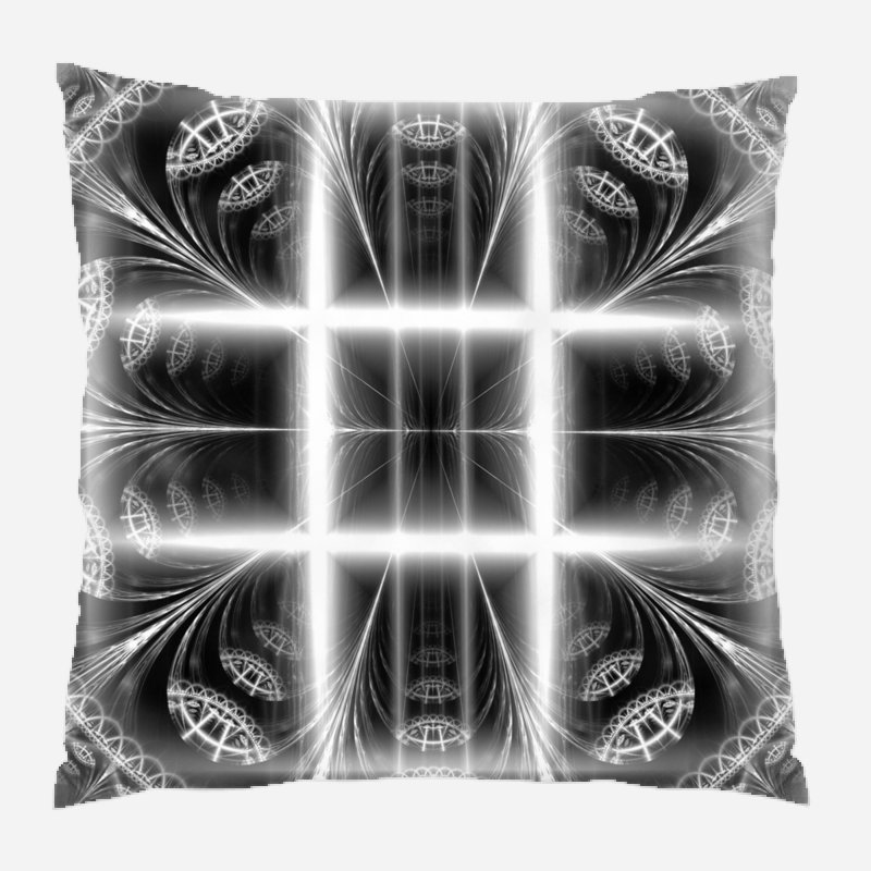 Geometry Geometric Microsuede Reversible Throw Pillow