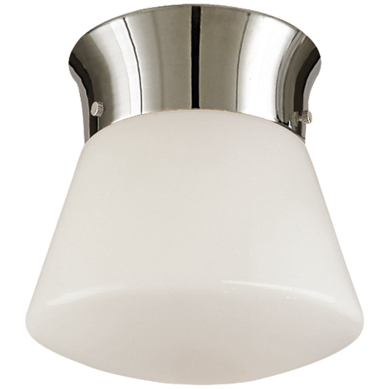 Thomas O'Brien Perry Ceiling Light, Polished Nickel