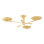 Johnson Semi Flush in Aged Brass