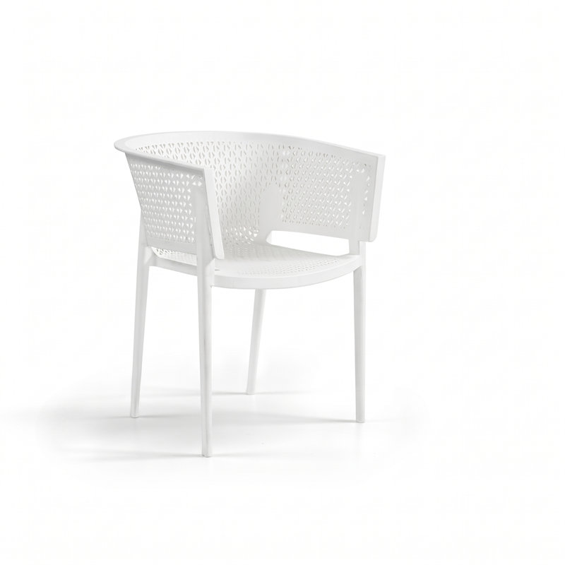 43cm H Side Chair in White