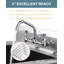 6" Faucet Swing Spout Replacement In Polished Chrome-G3/4 Internal Thread