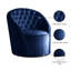 Fauteuil demi-tonneau pivotant en velours Alessio-551895571