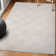 Ralphie Modern Geometric Checkerboard High-Low White/Cream Rug