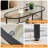 Caoimhlin Tempered Double-Layer Glass Oval Coffee Table-1355186454