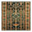 Machine Washable Art Deco Green Area Rug-1076439942