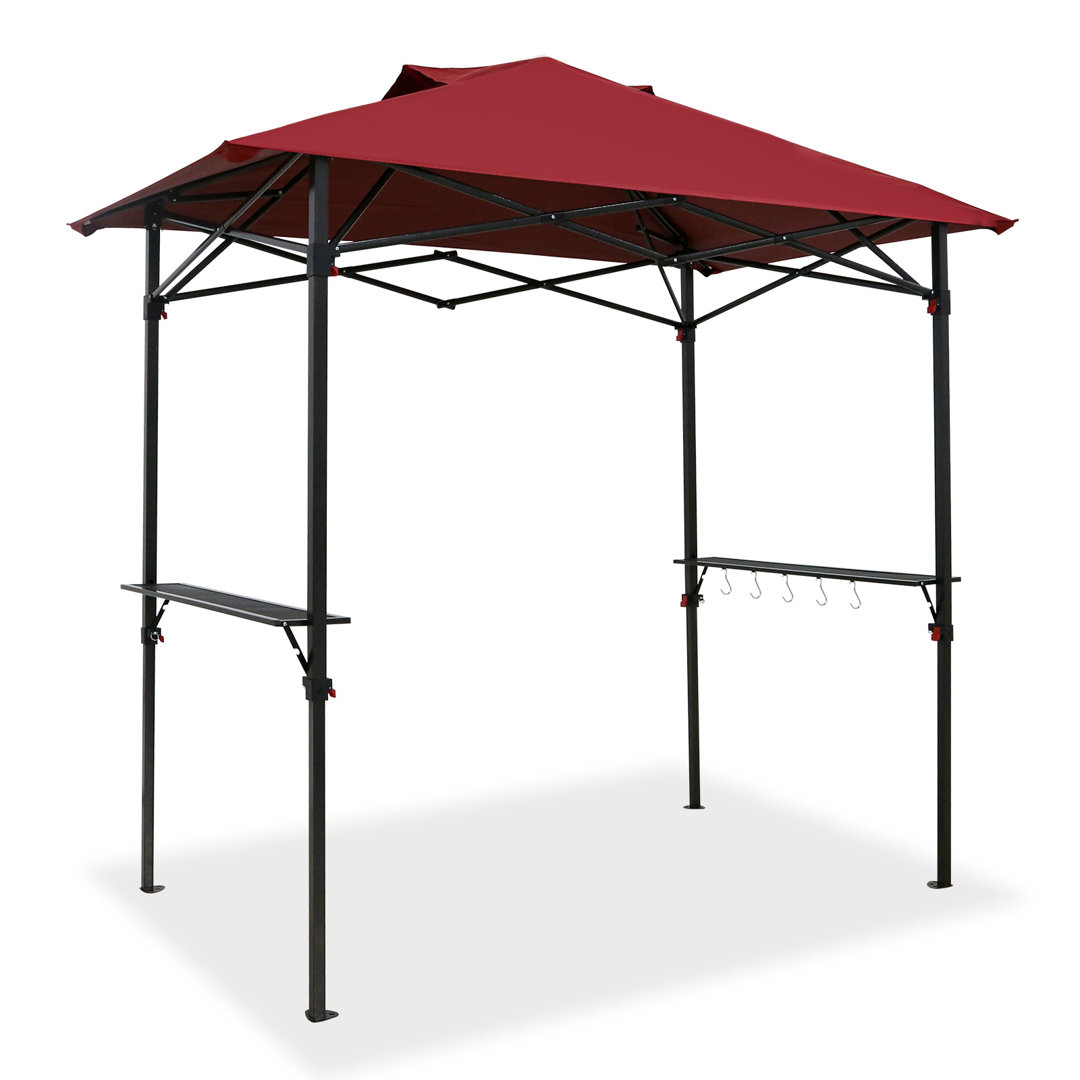 8 Ft. W x 5 Ft. D Soft Top Steel Pop Up Grill COOS BAY Roof 