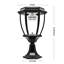 Plafonnier à énergie solaire 1 lumière H 16,54 "Charters-459849454