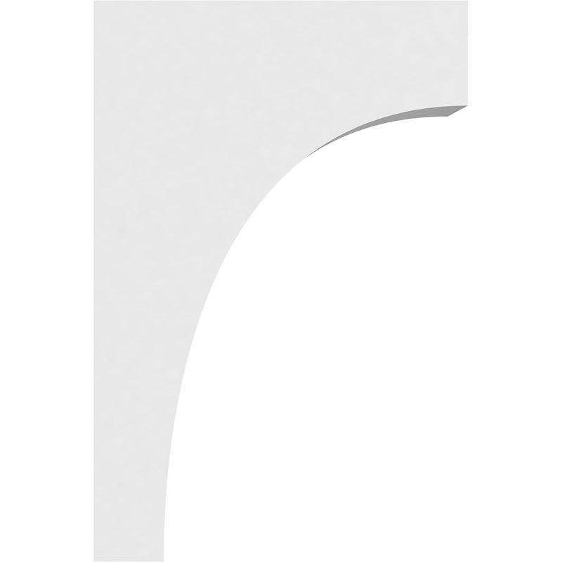 3"W x 8"D x 12"H Standard Stockport Architectural Grade PVC Corbel, 12"H x 3"W x 8"D