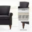 Fauteuil rembourré avec pieds en bois massif Mooresville-1634451415