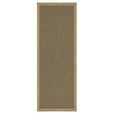 Tapis intérieur / extérieur en jute / noir Earth
