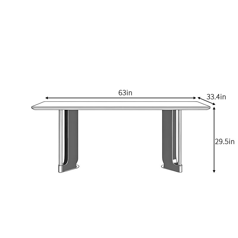 Zayac, 29.5"H x 63"L x 33.4"W