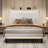 Modern Diamond-Tufted Upholstered Bed Frame With RGB LED Lights, USB Charging Ports & Wingback Headboard-1506992539-1506992538