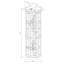Vitrine d'angle avec 5 tablettes et système d'éclairage, noyer (ampoule E26 non incluse)-745538532