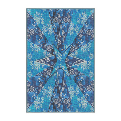 Tapis bleu / violet Riva