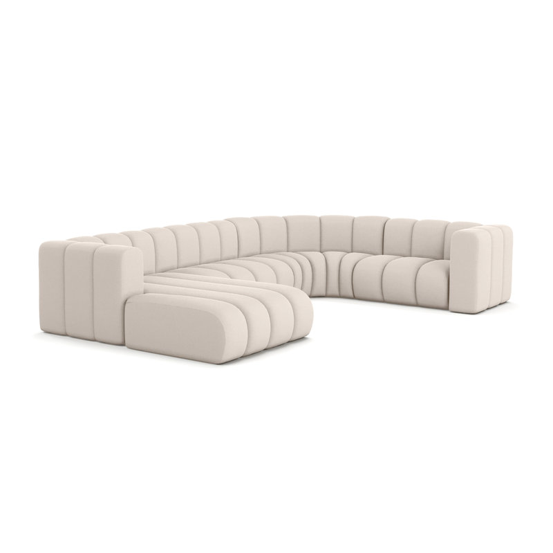1 Seater Velvet Sofa & Chaise
