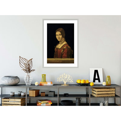 Portrait of a Lady from the Court of Milan by Leonardo da Vinci -Framed Giclee Print
