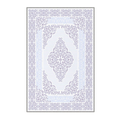 Tapis de qualité supérieure imprimé en 3D, 4,6 x 7,2 pieds, 100% polyester, hauteur de poils de 0,3 pouce | Antibactérien, antidérapant, dessous lavable à la machine | Parfait pour le salon, la chambre à coucher et les aires de jeux pour enfants, durable et élégant