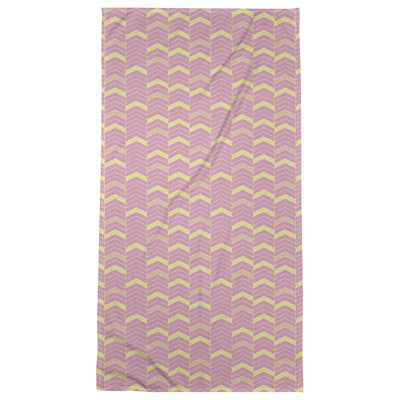 Serviette de bain à chevrons alignés Stephenie