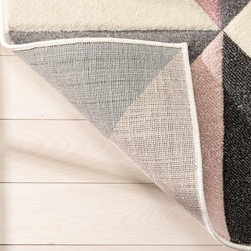 Astrid Geometric Synthetic Area Rug, Rectangle 120 x 160 cm
