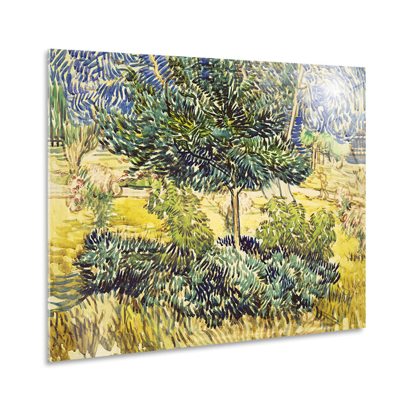 Bushes and Trees by Vincent Van Gogh - Unframed Painting, 65cm H x 95cm W