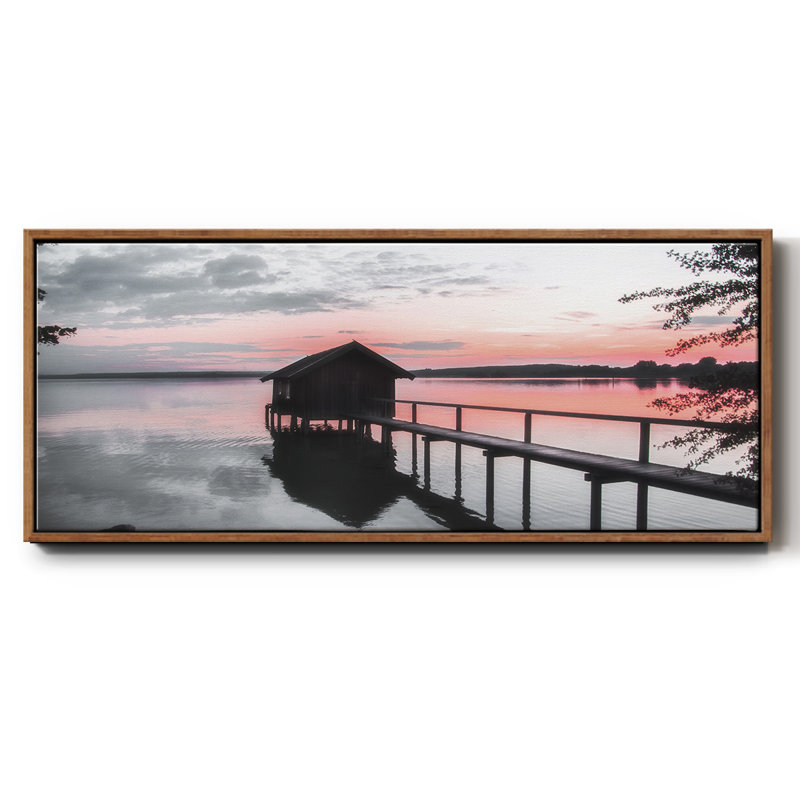 October Sunset- Framed Canvas