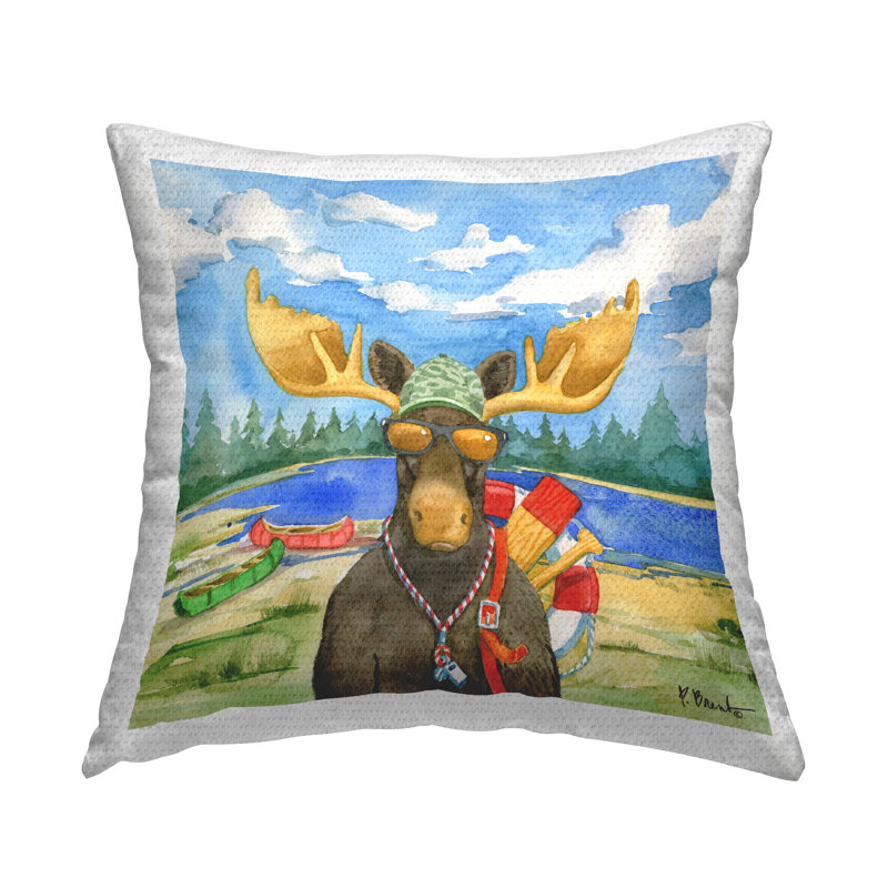 Coussin d'extérieur Lake Lifeguard Moose