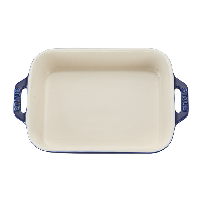 Staub Ceramic 6-inch Rectangular Baking Dish, Dark Blue