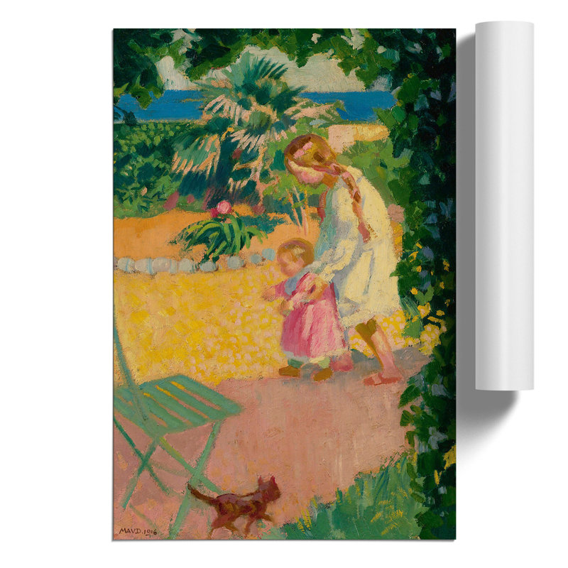 First Steps by Maurice Denis - No Frame Painting, 59cm H x 42cm W x 0.1cm D