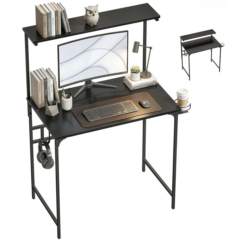 Steel Computer Desk, Black