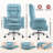Executive Ergonomic Velvet Office Chair with Flip Up Armrests-1667694283