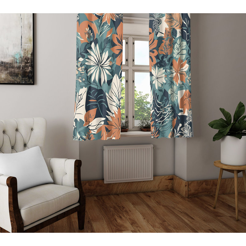 Semi Sheer Curtain Pair, 20" W x 52" L
