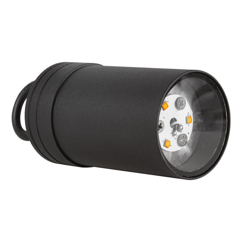 Black Aluminum LED Cylinder Pendant Light with Philips Bulb