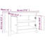 4 Pair Solid Wood Shoe Storage Cabinet-85841609