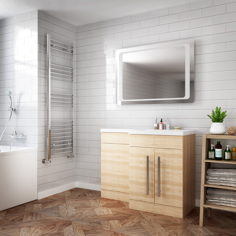 Arbogast Flat Wall Mirror, 100cm H x 70cm W