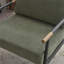 Chaise longue rembourrée en tissu de chenille avec accoudoirs de lecture et structure en métal, fauteuil d'appoint-1979413588