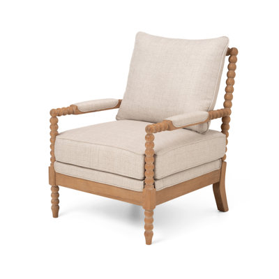 Rubber Wood Accent Chair