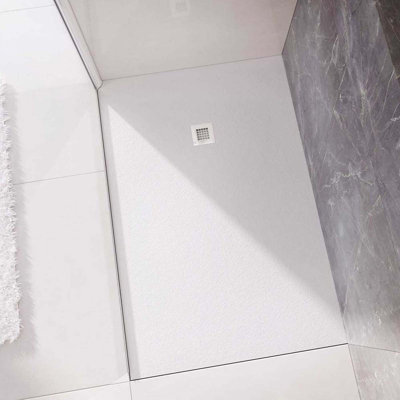  Stone Standard Shower Tray – White