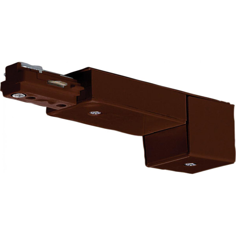Track Light Conduit Live End in Brown