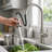 Maiguoone Pull Down Kitchen Faucet Pull Out Sprayer with Deck Plate